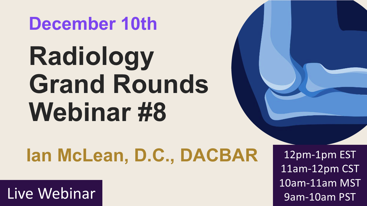 Palmer Online: #8 Radiology Grand Rounds Webinar 2026